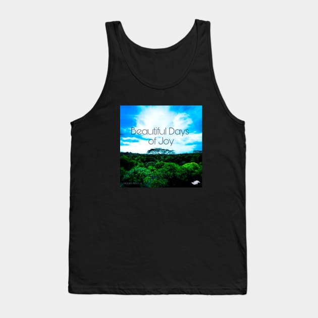 Beautiful Days of Joy Solo Tree standing among Trees Album Cover Art Minimalist Square Designs Marako + Marcus The Anjo Project Band T-Shirt Tank Top by Anjo